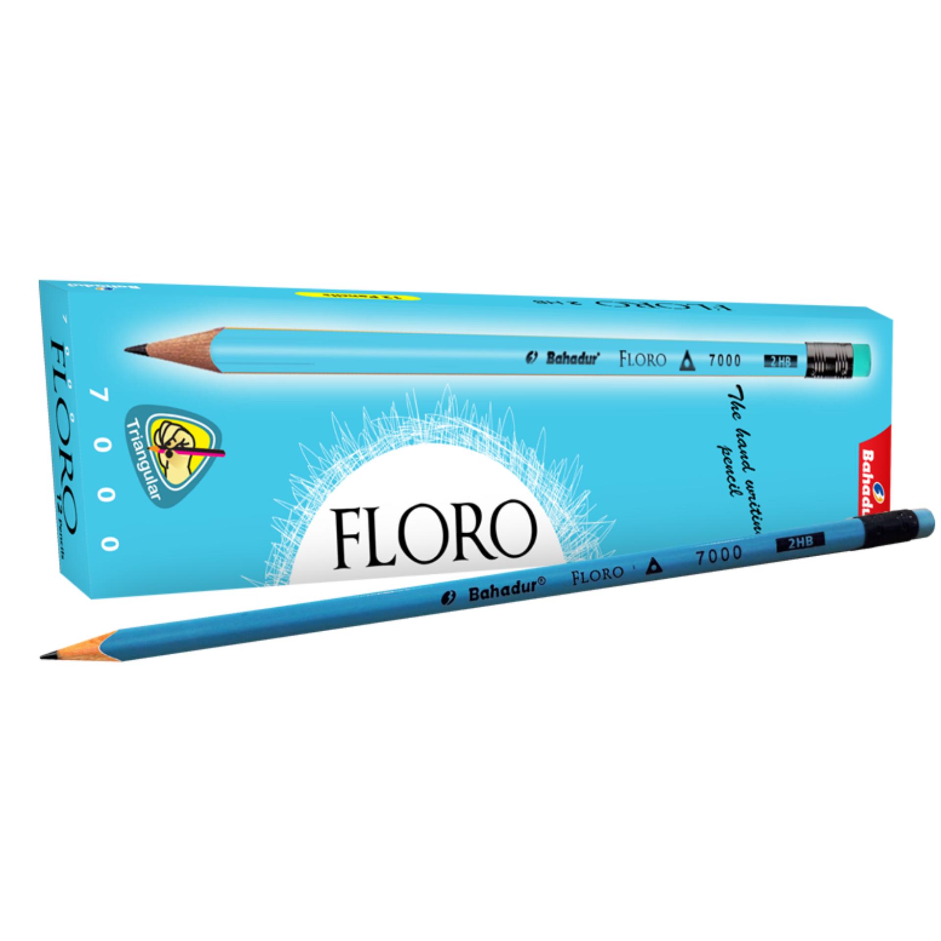 BAHADUR FLORO PENCIL 12PCS