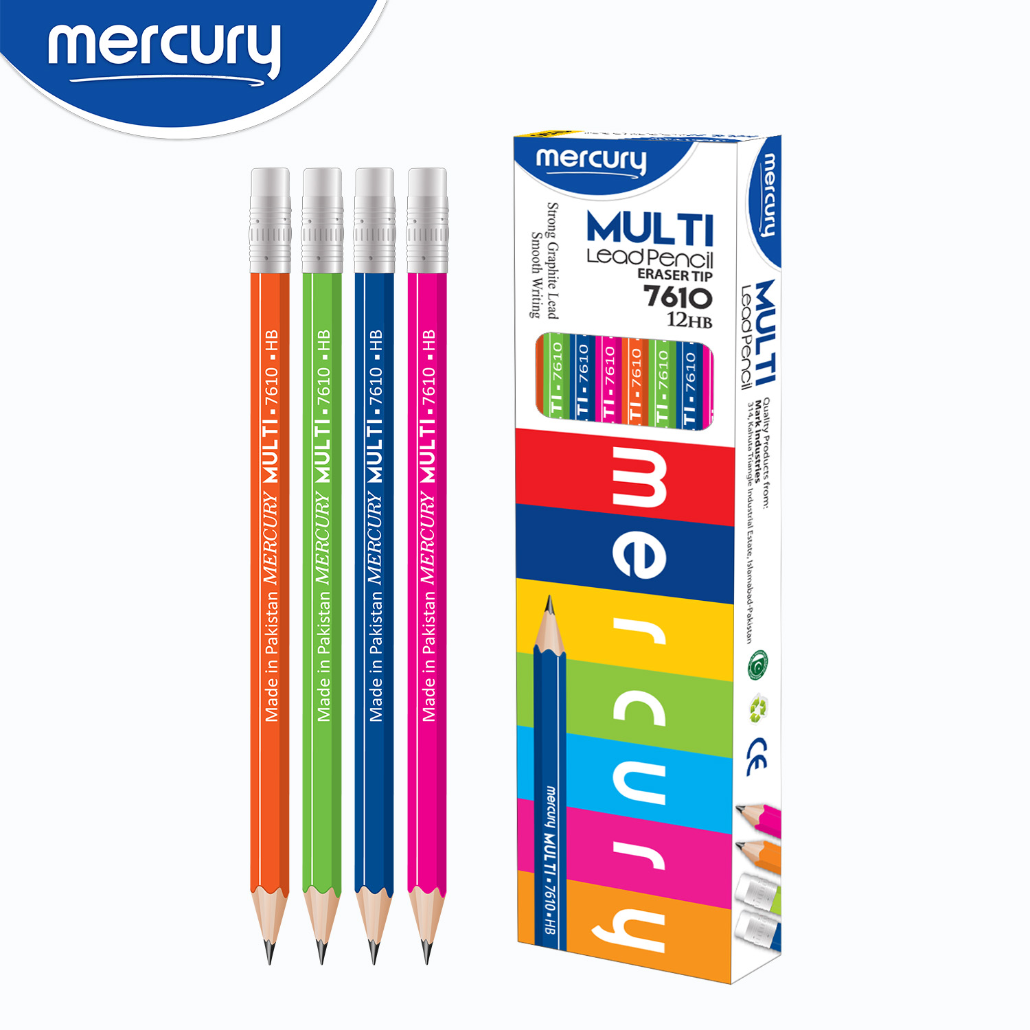 MERCURY MULTI PENCIL 7610 (12PCS)
