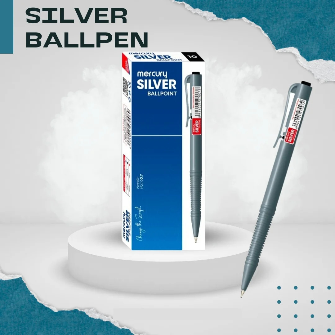 MERCURY SILVER BALL PEN BLUE