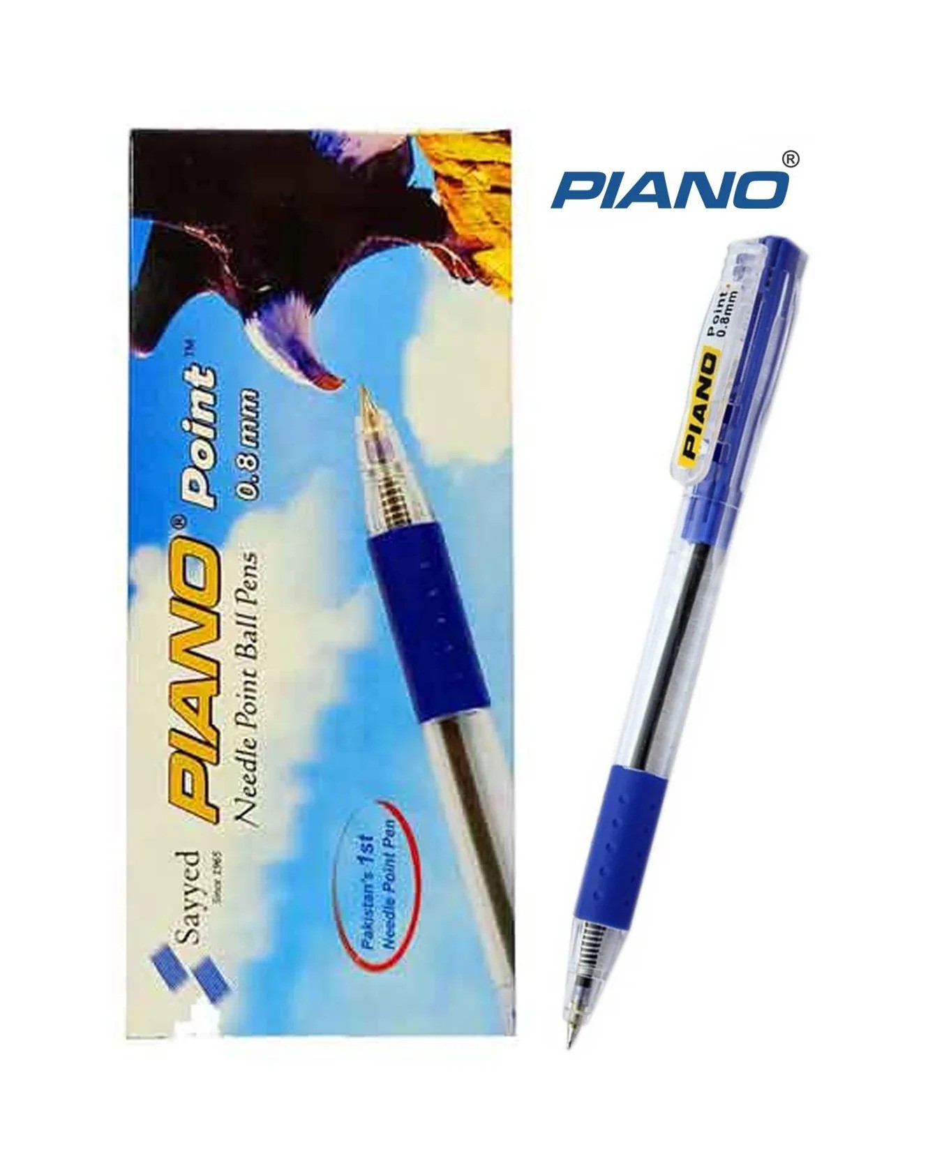 Piano Point Ball Pen Black 10 Pcs
