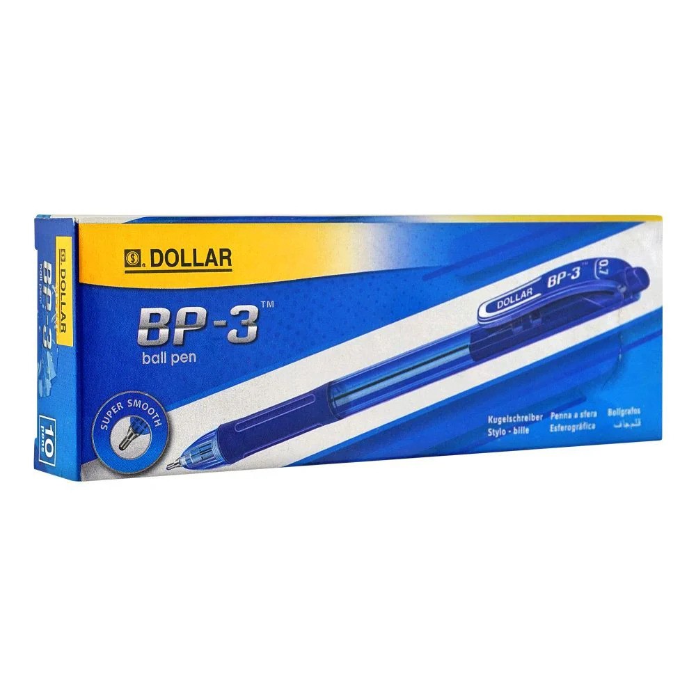 Dollar BP3 Ball Pen Black 10 Pcs