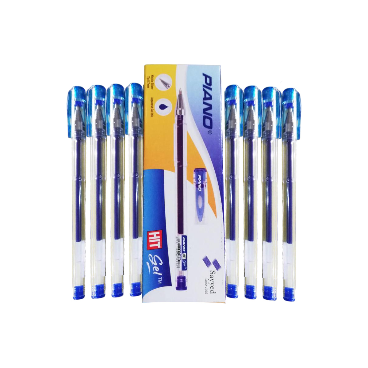 Piano Hit Gel Pen Blue 10 Pcs