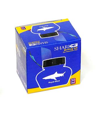 Shark Fountain Pen Ink 30ml Black 12 Pcs