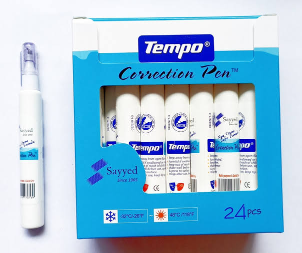 Tempo Correction Pen 12 Pcs