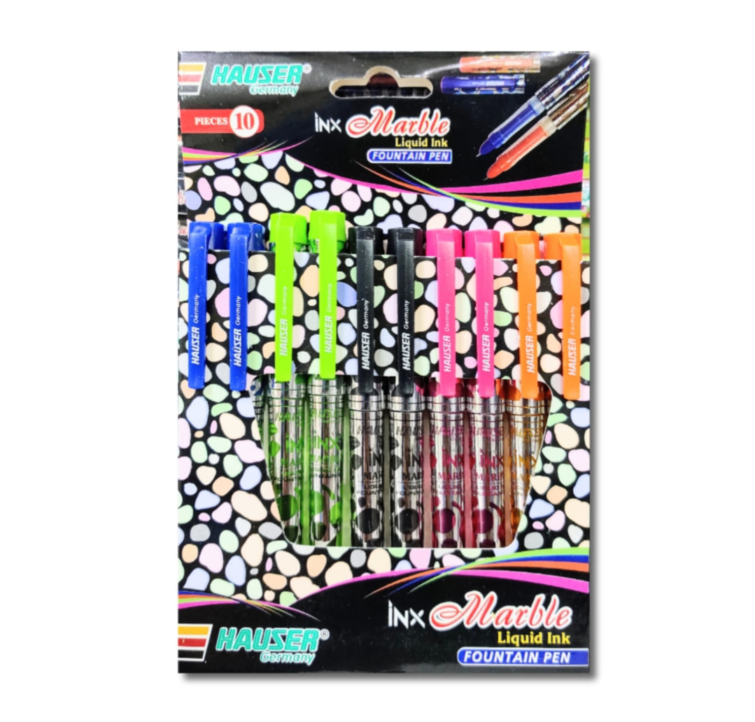 Hauser Marble Ink Pen 10 Pcs