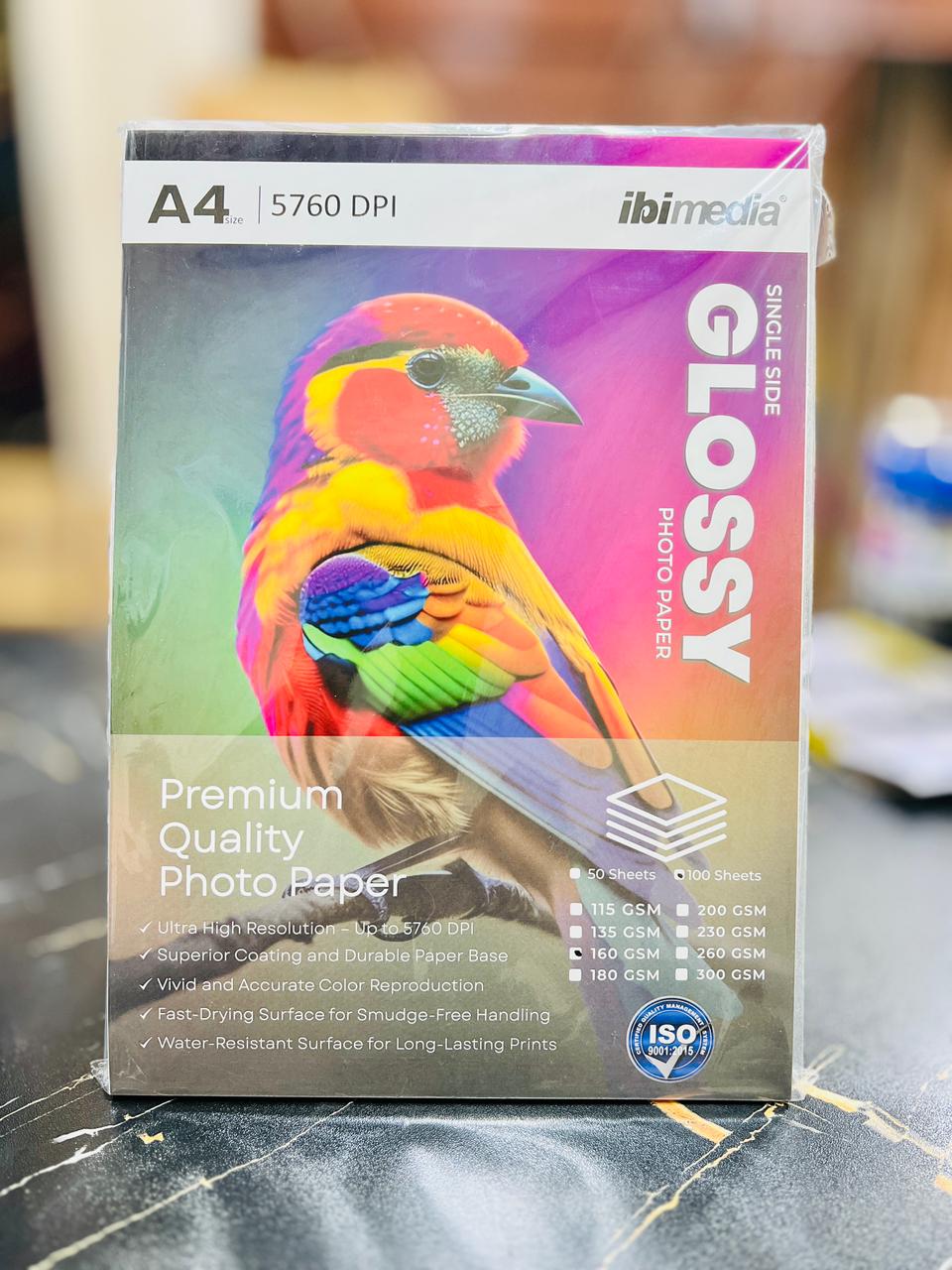 GLOSSY PAPER A4 160GMS 100PCS